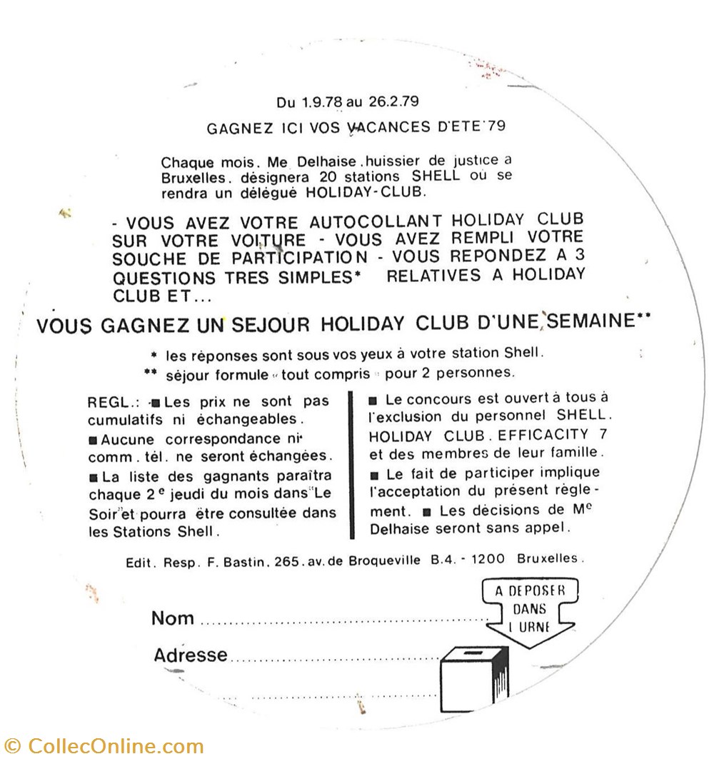 Autocollant\Sponsoring\Pétrolier\Shell objets publicitaires autocollant sponsoring petrolier shell