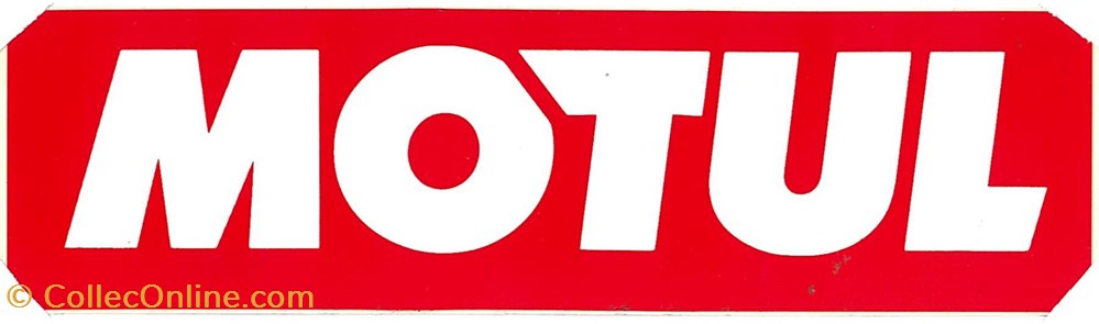 objets publicitaires autocollant petrolier motul