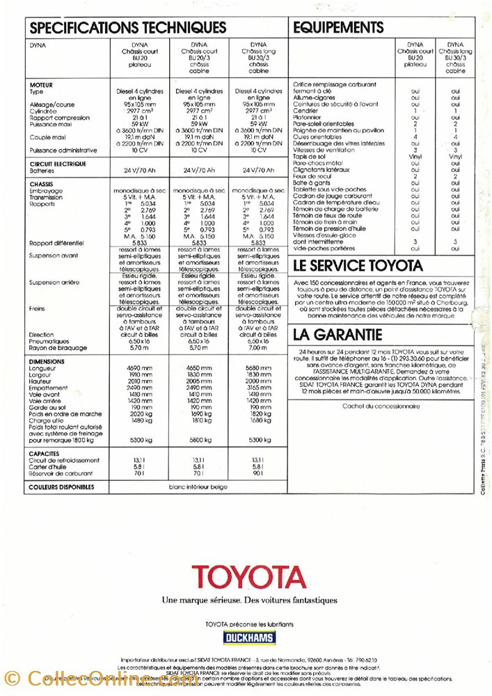diver documents plaquettes commerciales constructeur toyota