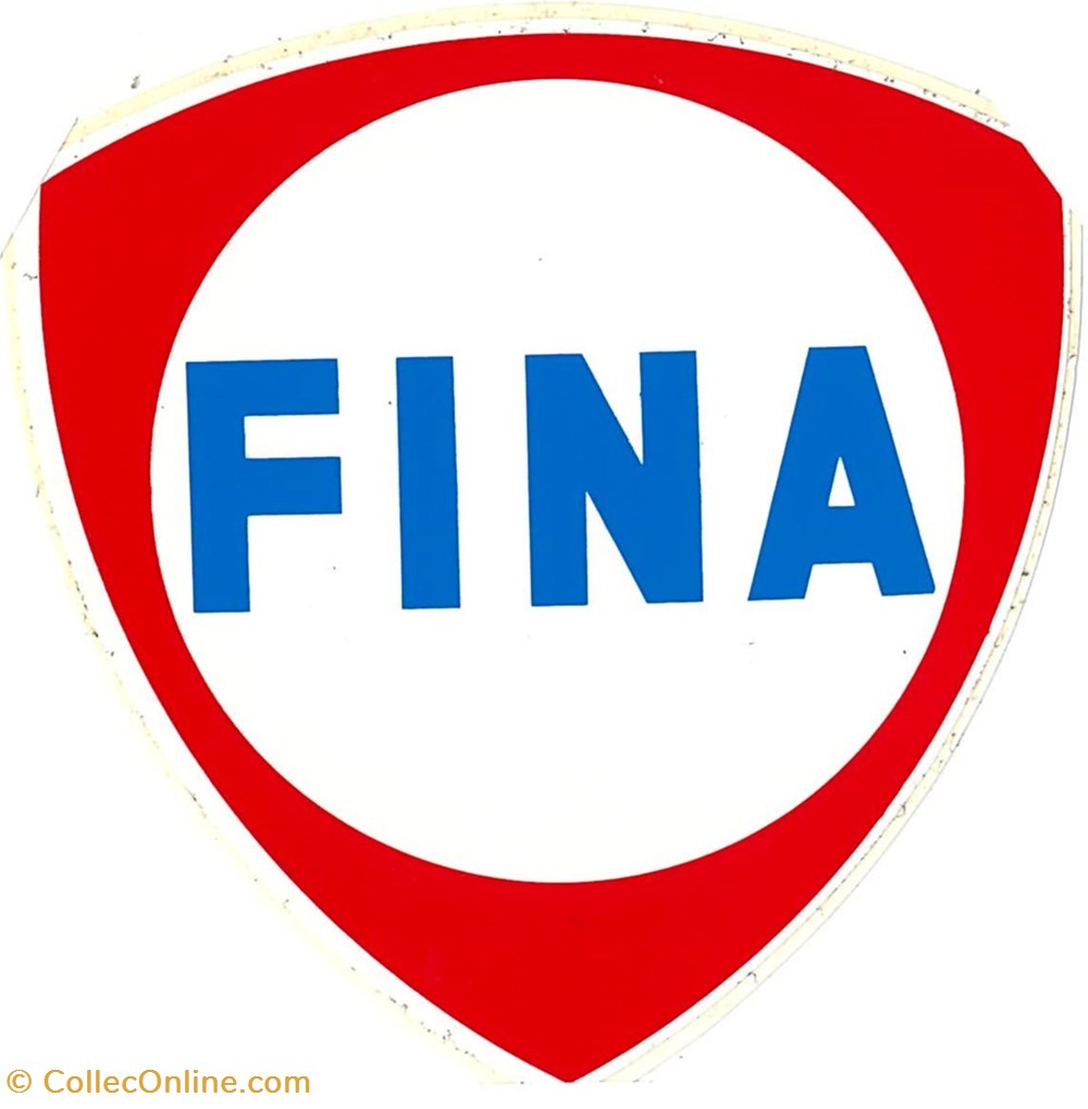 Autocollant\Pétrolier\Fina objets publicitaires autocollant petrolier fina