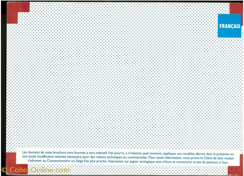 divers documents notice emploi constructeurs fiat