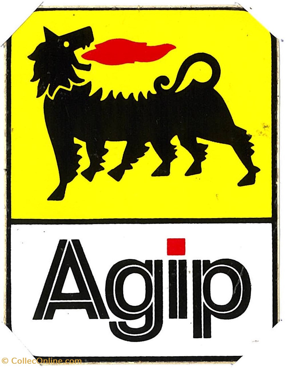 Autocollant\Pétrolier\Agip objets publicitaires autocollant petrolier agip