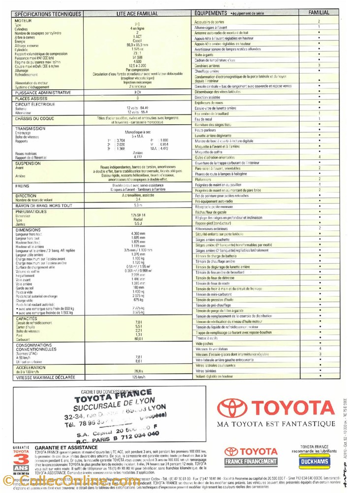 diver documents plaquettes commerciales constructeur toyota