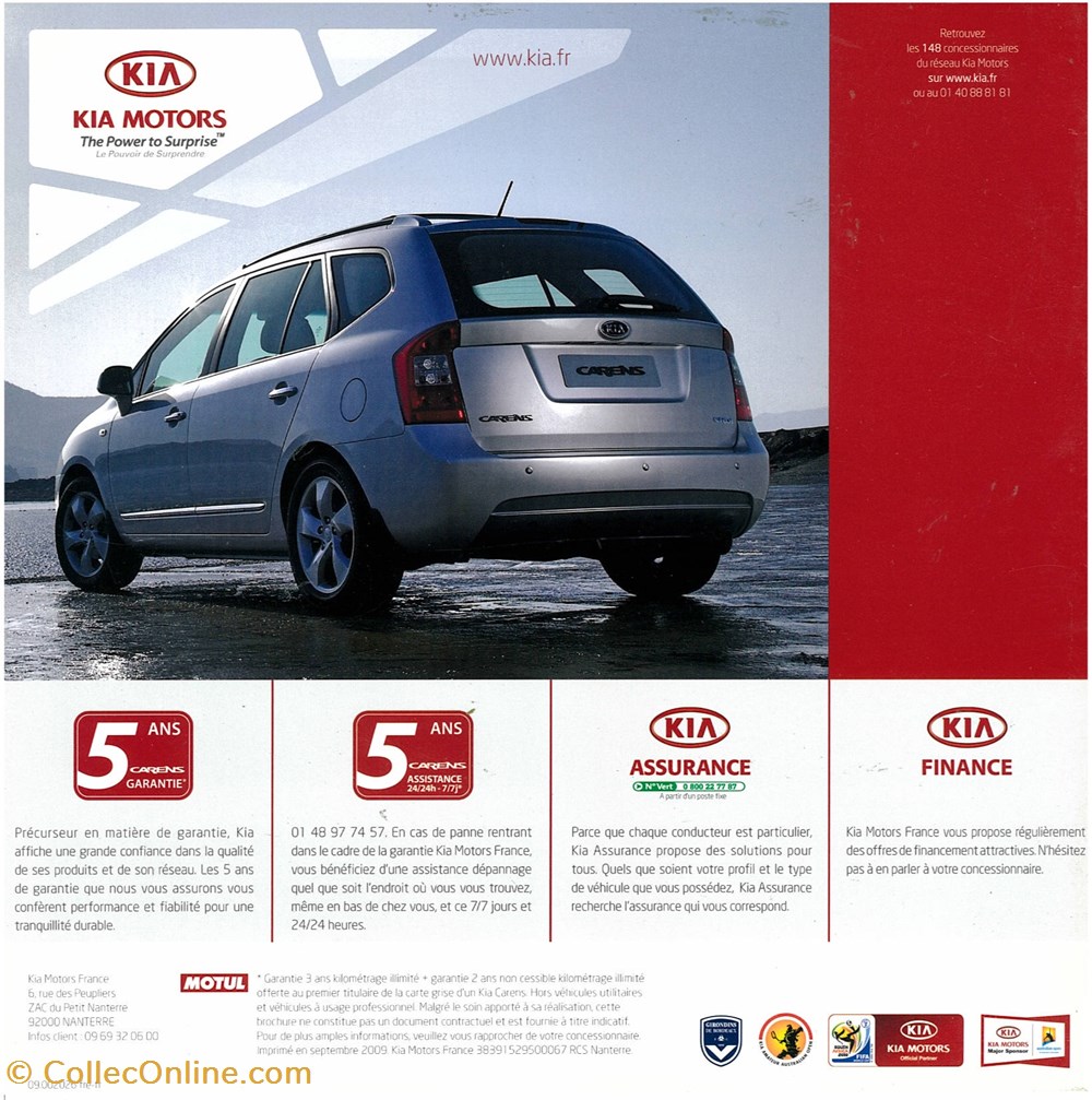 divers documents plaquettes commerciales constructeur kia