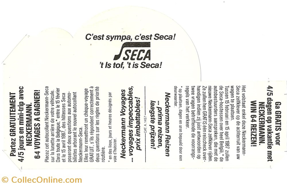 objets publicitaires autocollant petrolier seca