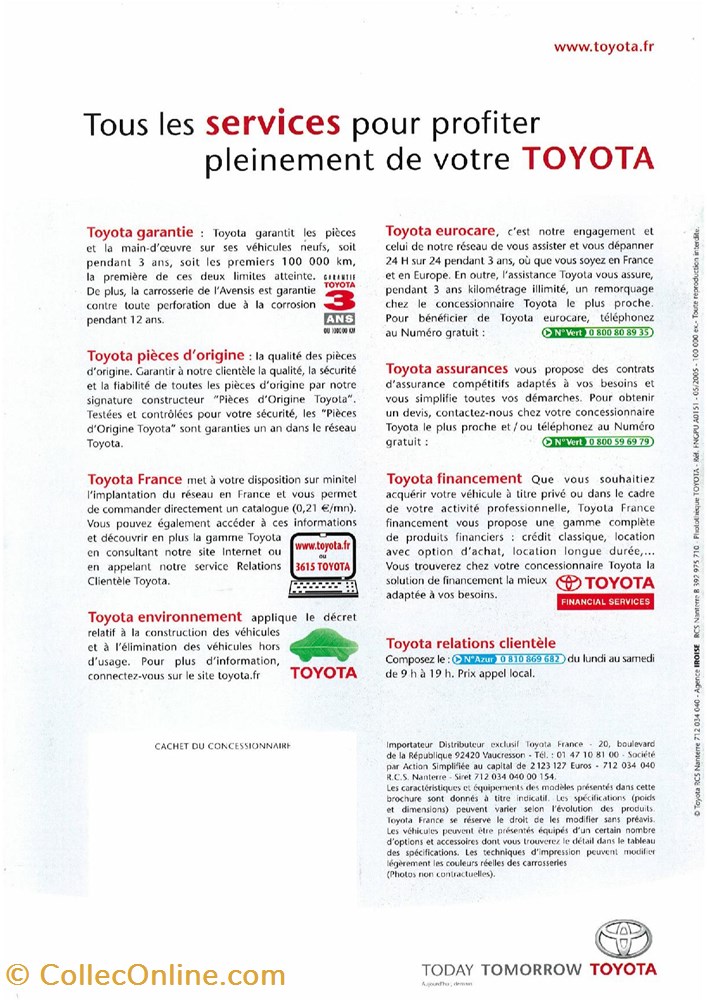 diver documents plaquettes commerciales constructeur toyota