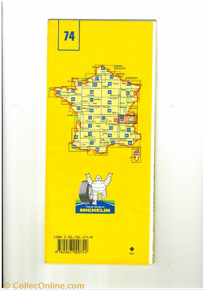 Documents\cartes routières\Michelin vieux papier documents cartes routieres michelin
