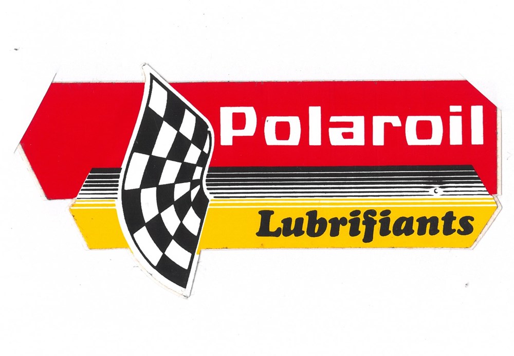 objets publicitaires autocollant petrolier polaroil
