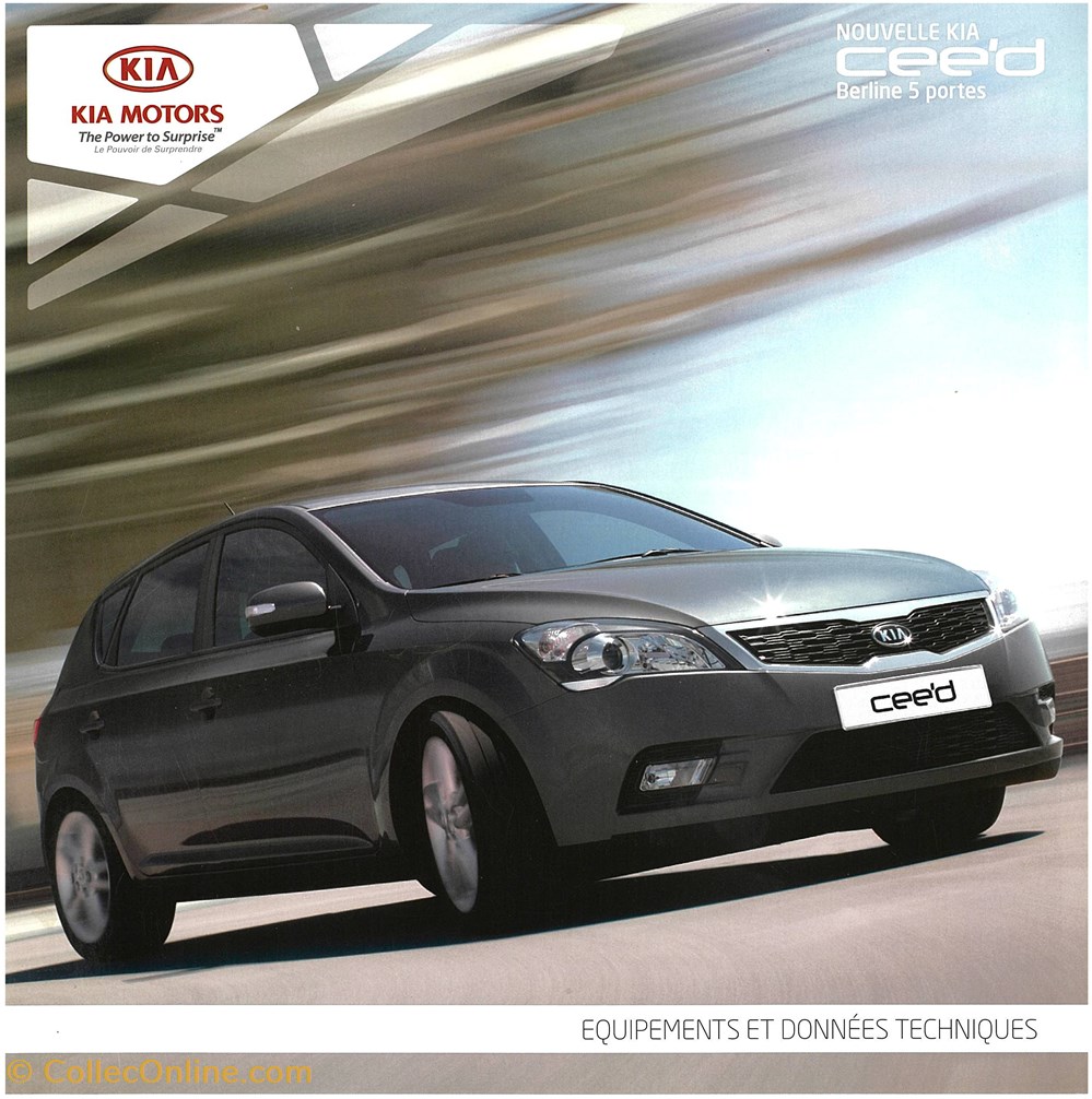 divers documents plaquettes commerciales constructeur kia