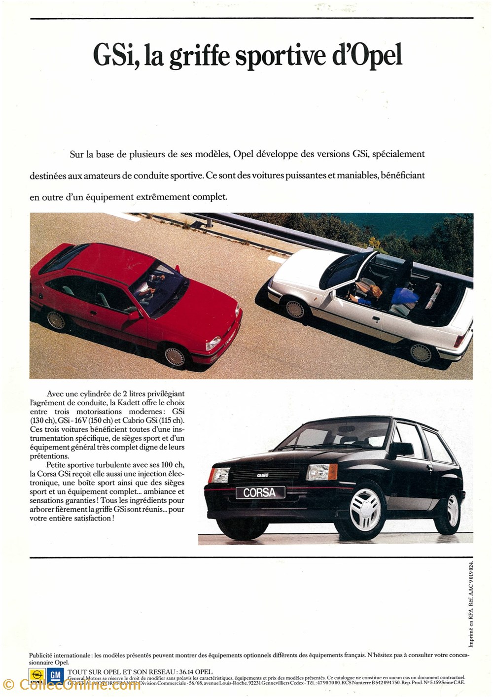 divers documents plaquettes commerciales constructeur opel
