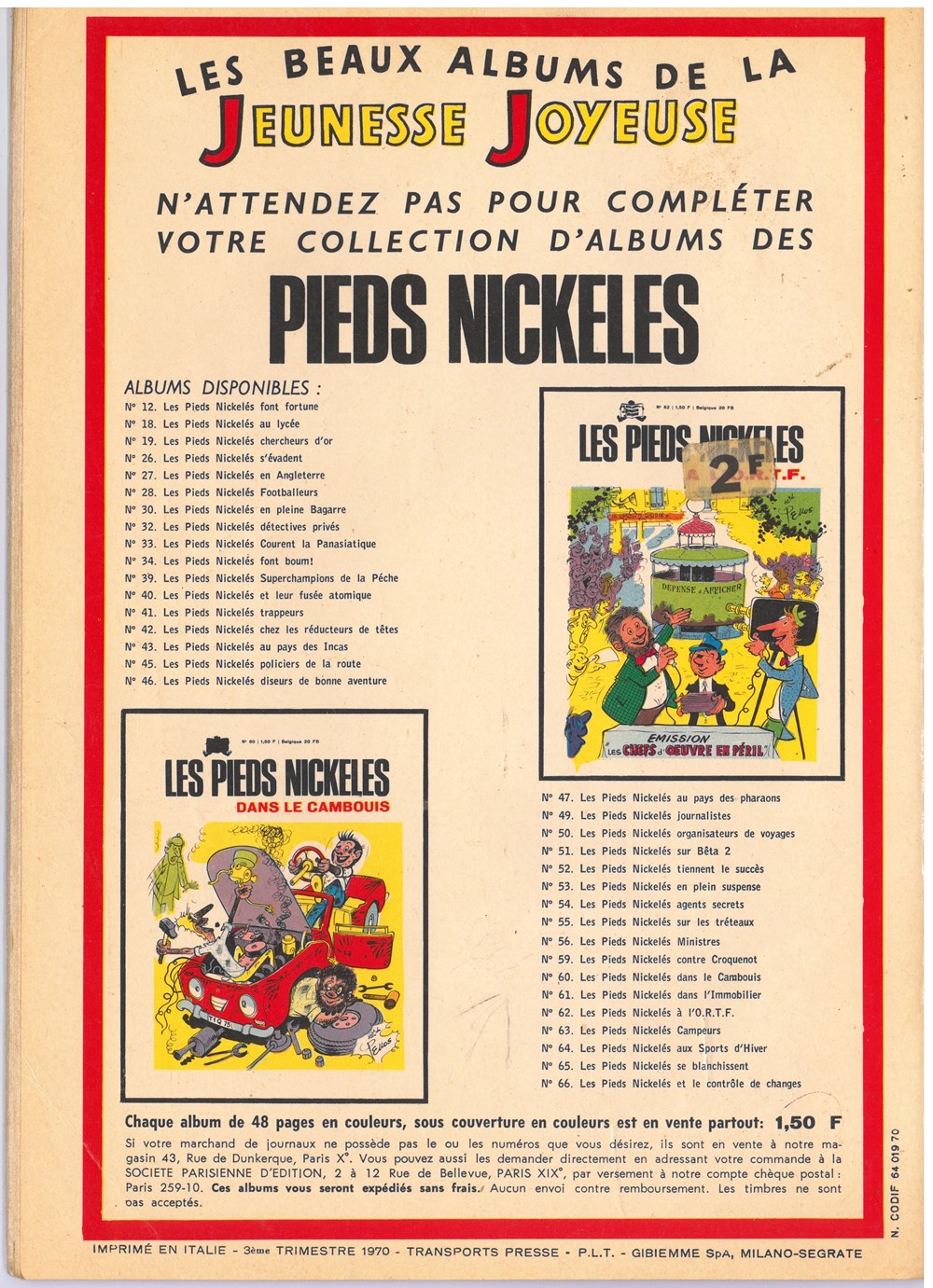 Bibi Fricotin 68 3 trim 70 livres bd revues bandes dessinees bibi fricotin 68 3 trim 70