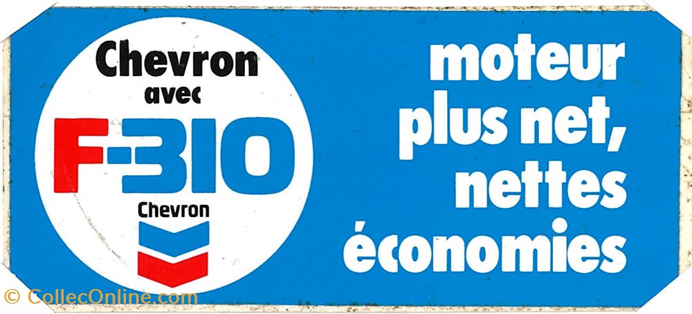 Autocollant\Pétrolier\Chevron objets publicitaires autocollant petrolier chevron