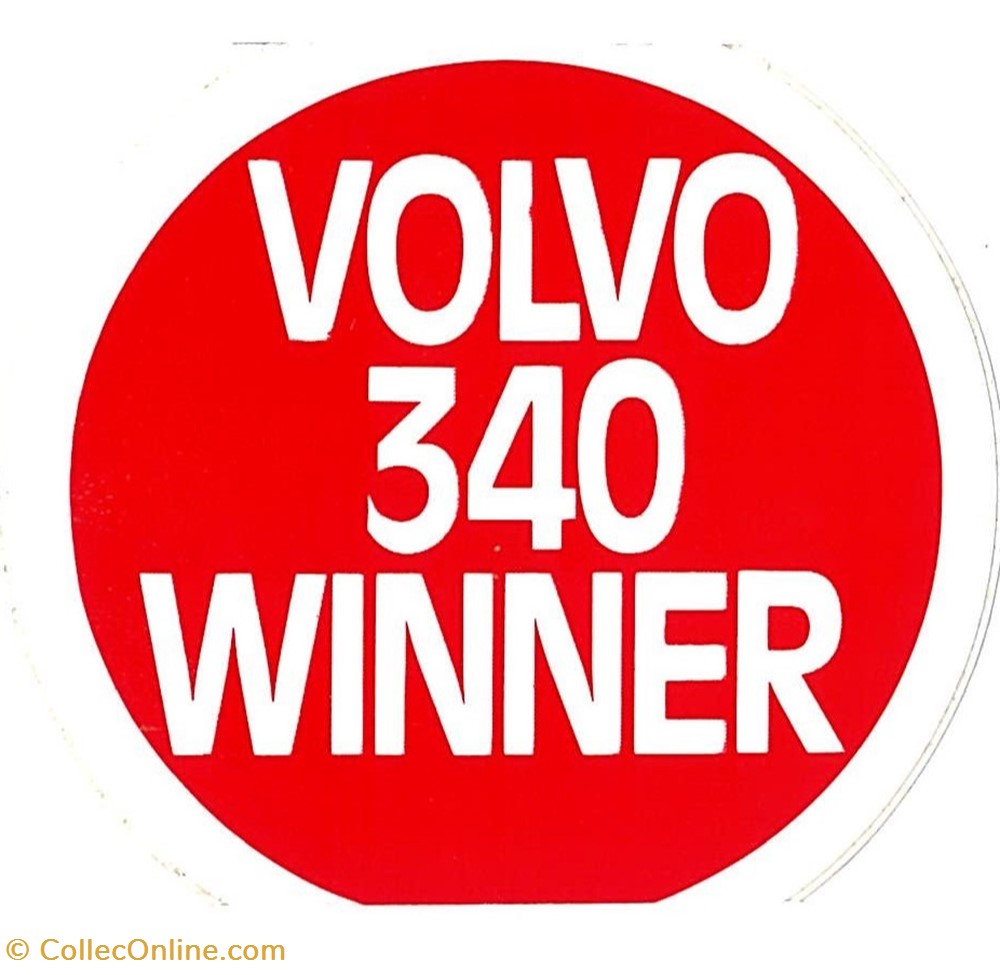 objets publicitaires autocollant constructeur volvo