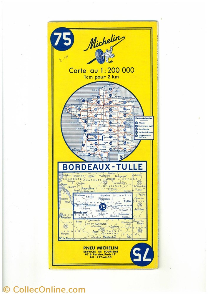 Documents-cartes routières-Michelin - Old documents - Maps - Condition ...