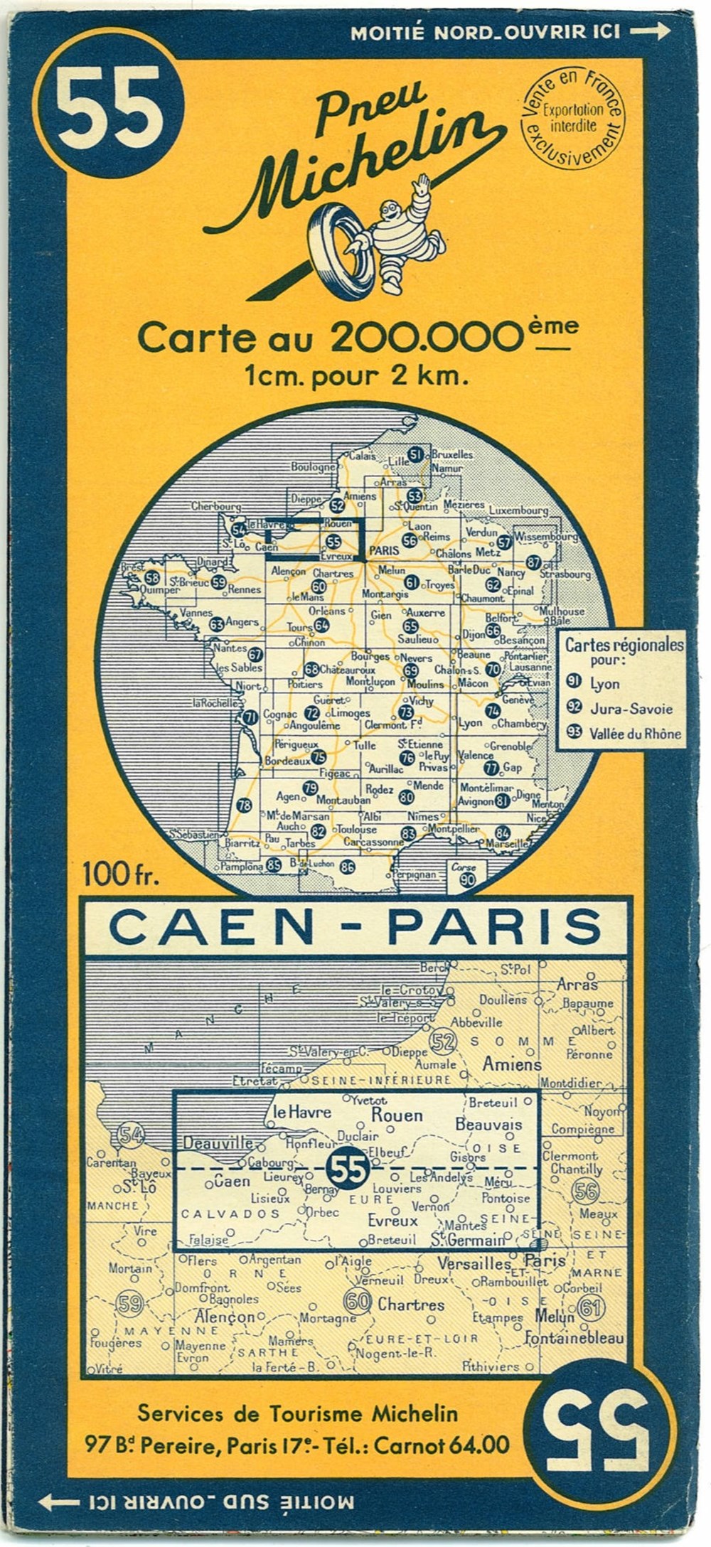 Documents\cartes routières\Michelin anciens documents cartes routieres michelin