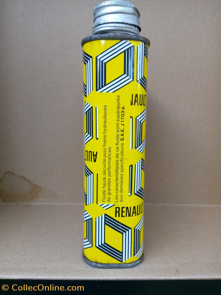 transports voiture bidons liquide freins metal constructeur renault