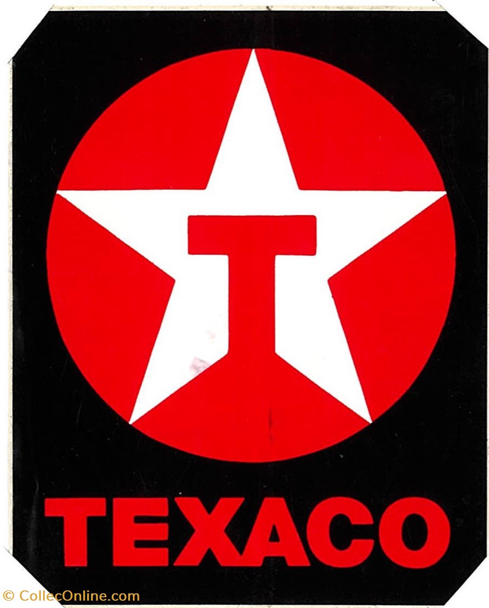 Autocollant\Pétrolier\Texaco objets publicitaires autocollant petrolier texaco