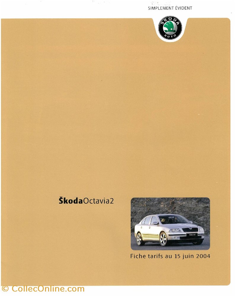 diver documents plaquettes commerciales constructeur skoda