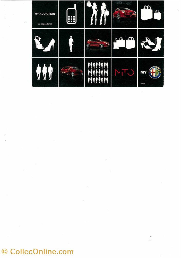 Carte postale Alfa Mito diver carte postale alfa mito