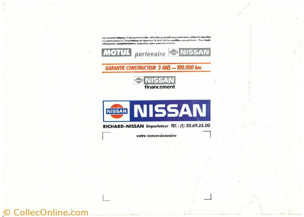 diver documents plaquettes commerciale constructeur nissan