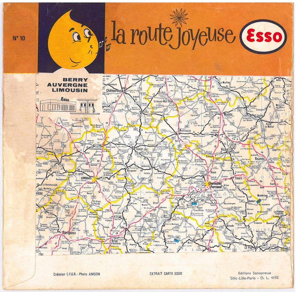 objets publicitaires disque vinyle petrolier esso