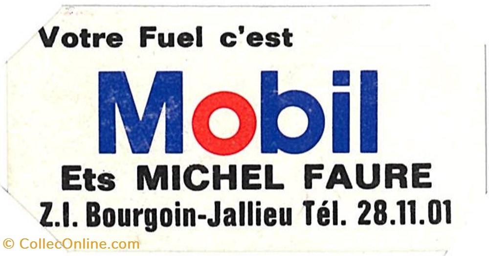 Autocollant\Station service\Mobil objets publicitaires autocollant station service mobil