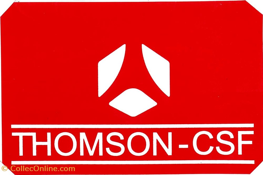 Autocollant\Accessoiriste\Thomson C.S.F. objets publicitaires autocollant accessoiriste thomson c s f
