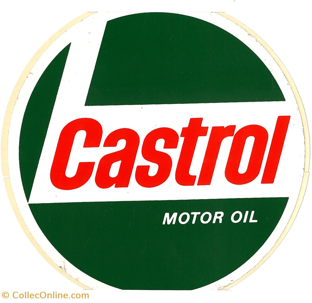 Autocollant\Pétrolier\Castrol objets publicitaires autocollant petrolier castrol