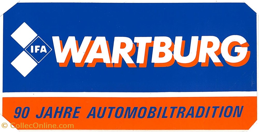 Autocollant\Constructeur\IFA-Wartburg objets publicitaires autocollant constructeur ifa wartburg