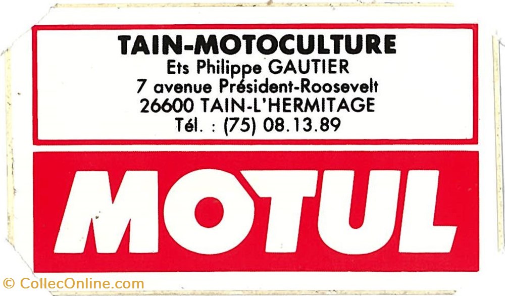 Autocollant\Station service\MOTUL objets publicitaires autocollant station service motul