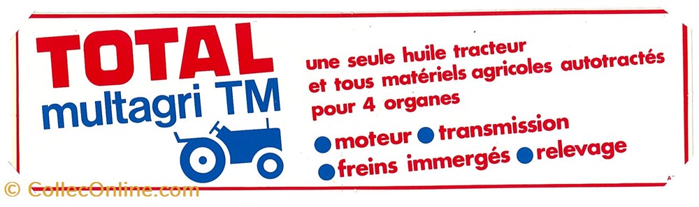 Autocollant\Pétrolier\Total objets publicitaires autocollant petrolier total