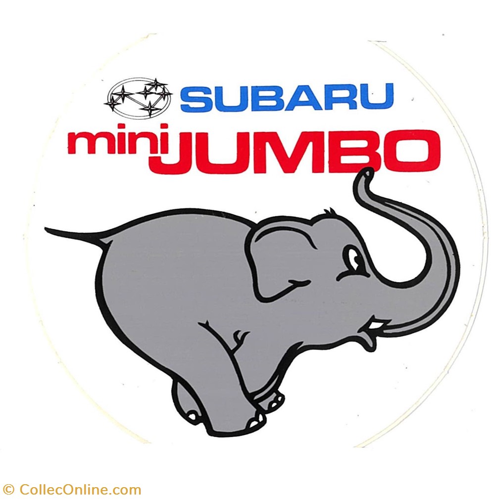objets publicitaires autocollant constructeur subaru
