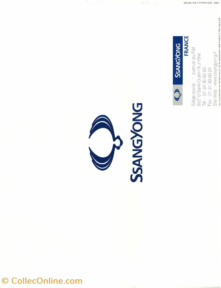 diver documents plaquettes commerciales constructeur ssangyong