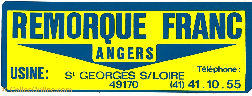 objets publicitaires autocollant constructeur remorque