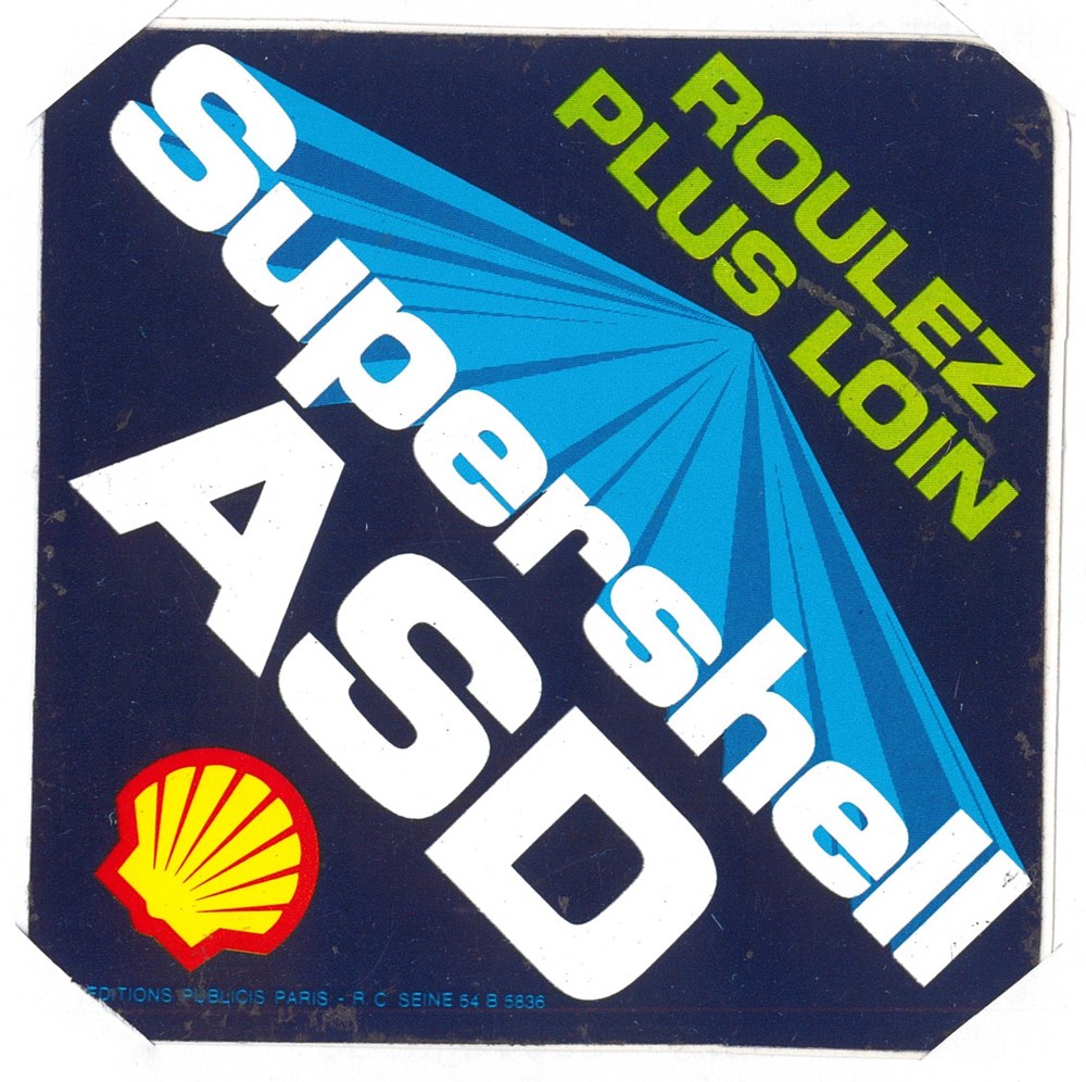 Autocollant\Pétrolier\Shell objets publicitaires autocollant petrolier shell