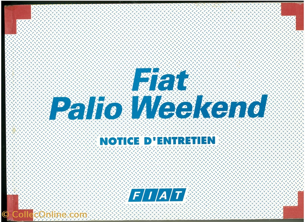 divers documents notice emploi constructeurs fiat