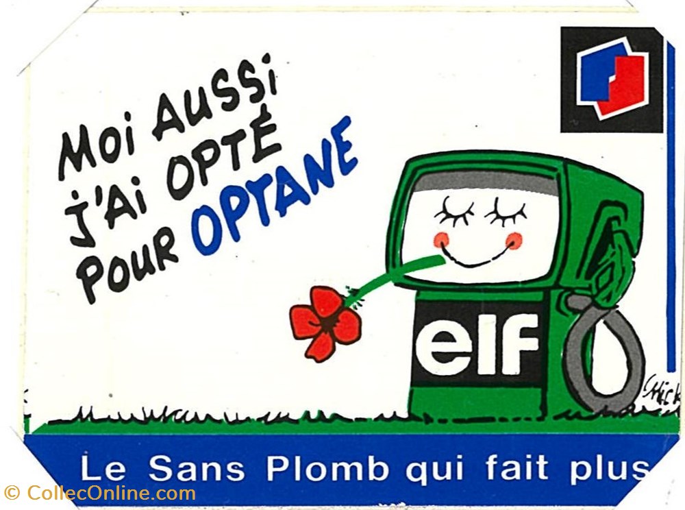 Autocollant\Pétrolier\Elf objets publicitaires autocollant petrolier elf