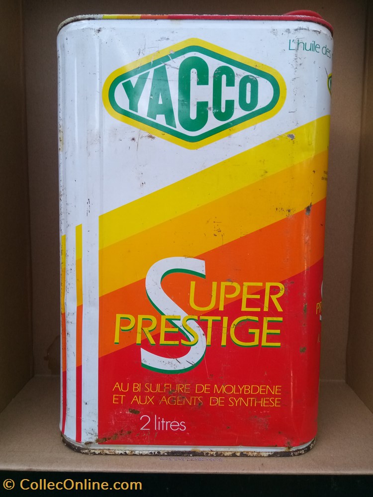 Bidons\huile\métal\pétrolier\Yacco transports voiture bidons huile metal petrolier yacco