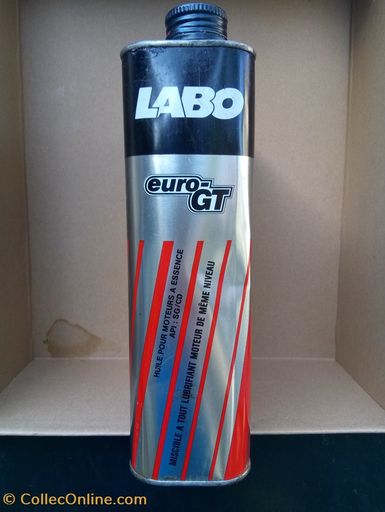 Bidons\huile\métal\pétrolier\Labo 2 transports voiture bidons huile metal petrolier labo