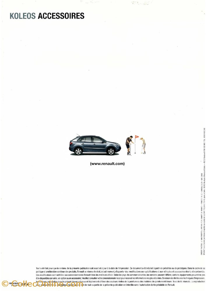 diver documents plaquettes accessoires constructeur renault