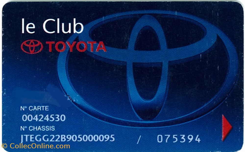Carte_fidélité\constructeur\Toyota diver telecarte carte fidelite constructeur toyota
