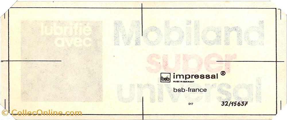 Autocollant\Pétrolier\Mobil objets publicitaires autocollant petrolier mobil