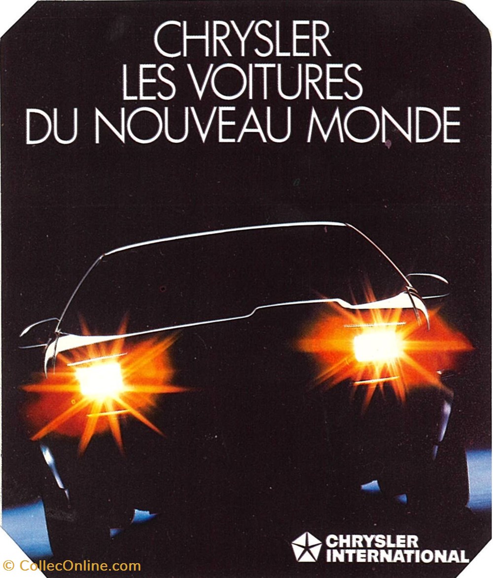 Autocollant\Constructeur\Chrysler objets publicitaires autocollant constructeur chrysler