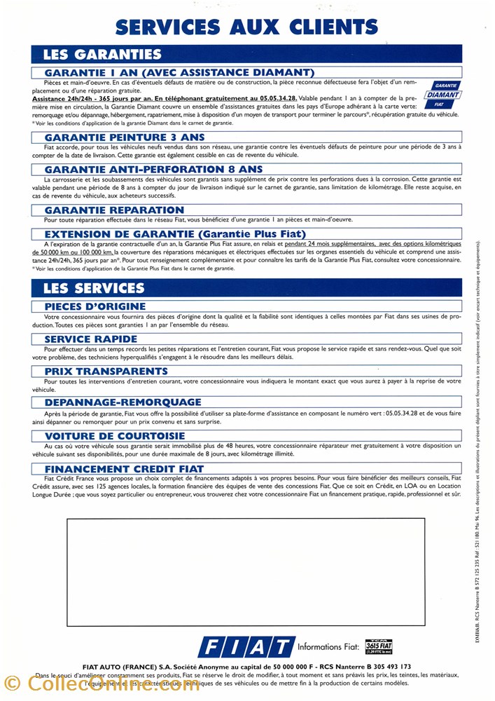 diver documents plaquettes commerciales constructeur fiat