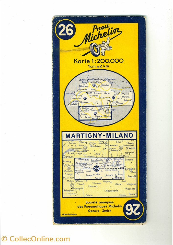 Documents\cartes routières\Michelin vieux papier documents cartes routieres michelin