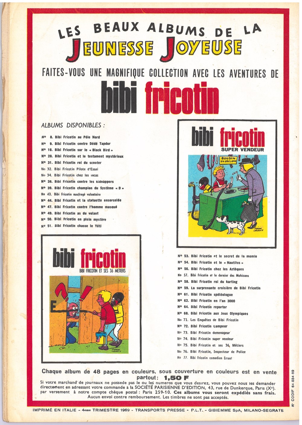 Pieds Nickelés N° 39 4 trim 1969 livres bd revues bandes dessinees pieds nickeles n 39 4 trim 1969