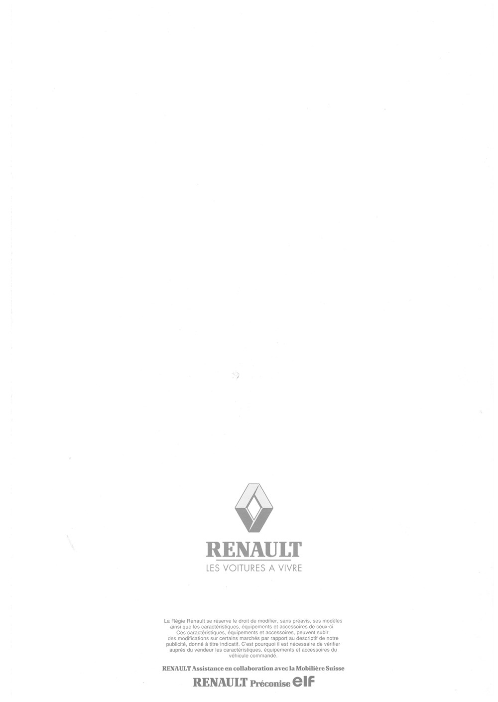 divers documents plaquettes accessoires constructeur renault