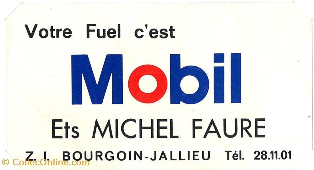 Autocollant\Station service\Mobil objets publicitaires autocollant station service mobil