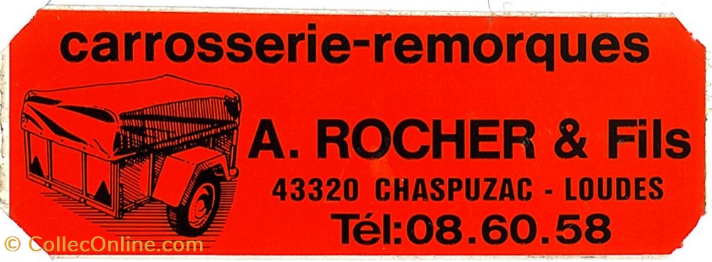 objets publicitaires autocollant constructeur remorque