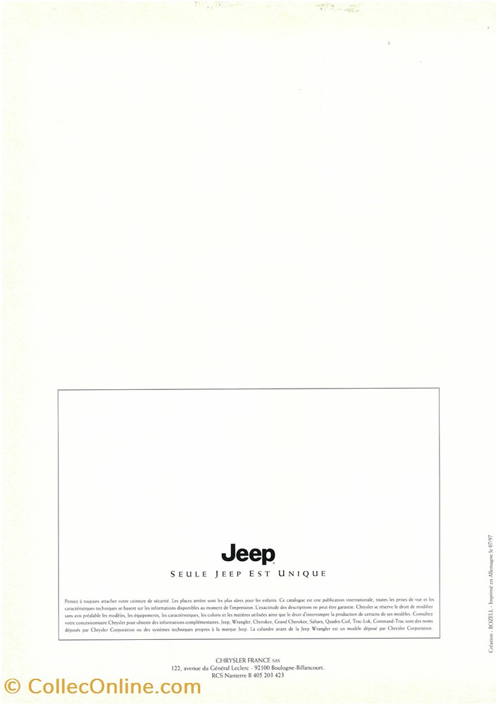 diver documents plaquettes commerciales constructeur jeep